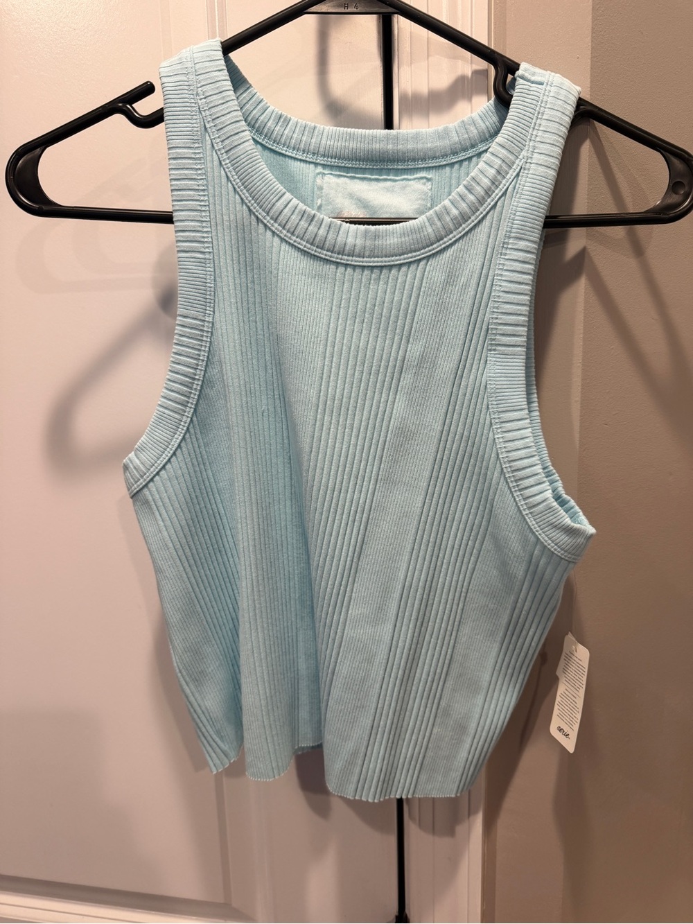 Aerie Ribbed Tank Top Blue NWT Medium